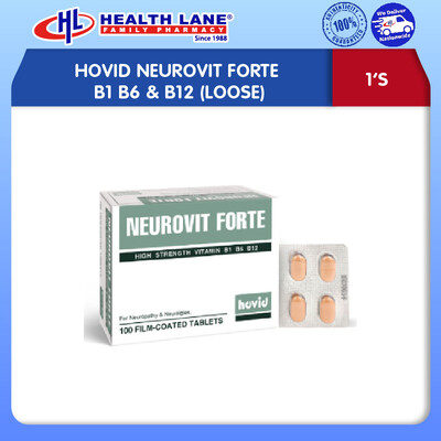 HOVID NEUROVIT FORTE B1 B6 & B12 (100'S)